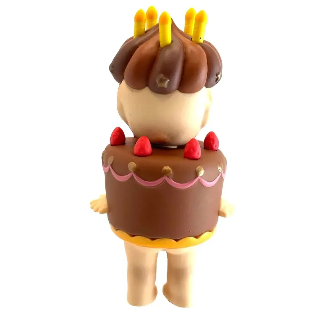 New Kewpie/Angel Mini Figure, Chocolate Birthday Cake, Open Blind Box